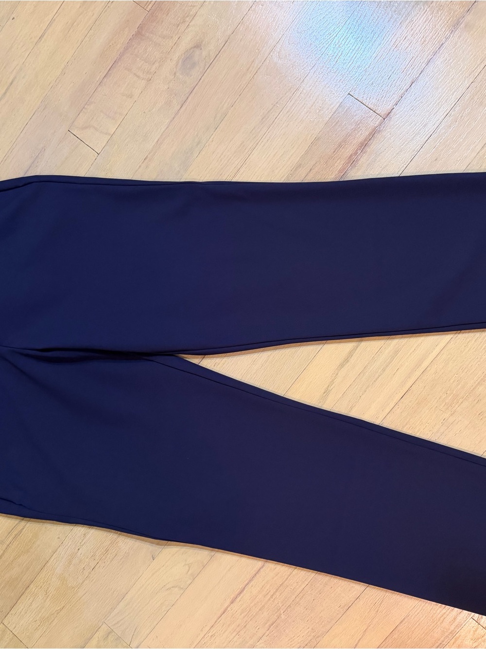 Quince Navy Straight Leg Women's Pants NWT Gold Buttons